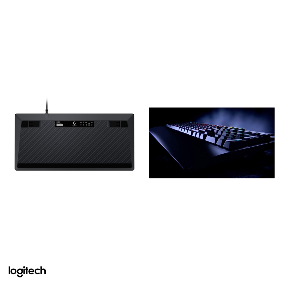 Tastatura de gaming Logitech G213 Prodigy, cu fir USB, iluminare LIGHTSYNC RGB pe 5 zone, taste Mech-Dome, rezistenta la stropire, layout UK, negru, 920-008091 [5]