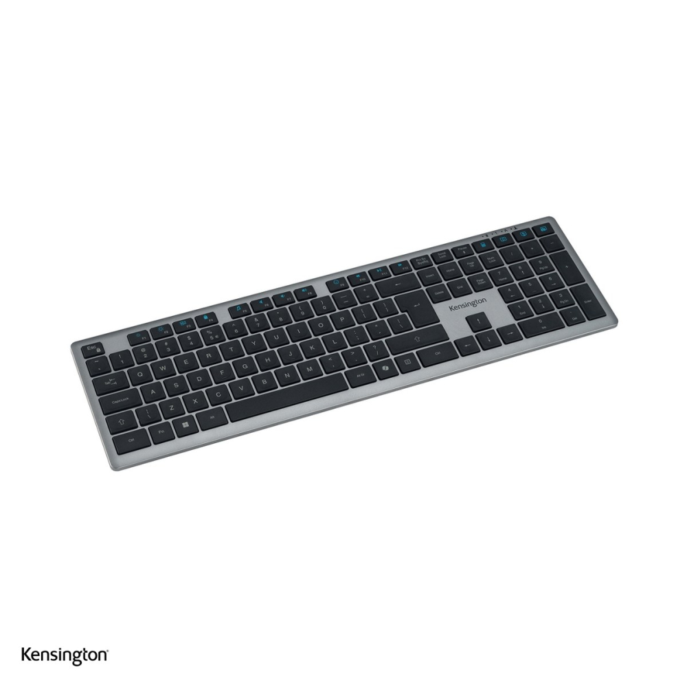 Tastatura fara fir Kensington EQ KB535, full-size cu tastatura numerica, Bluetooth si 2.4 GHz, reincarcabila, gri [4]