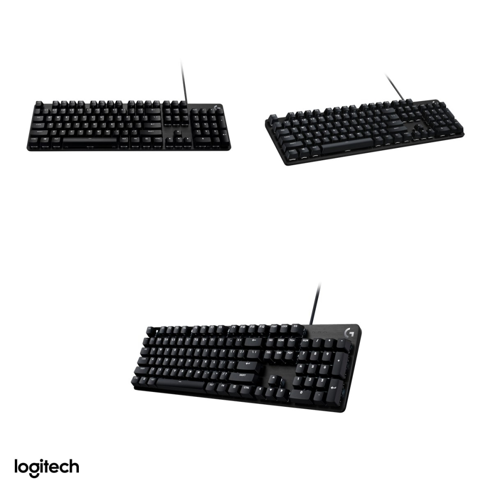 Tastatura mecanica de gaming Logitech G413 SE, cu fir USB, switch-uri tactile, retroiluminare alba, keycaps PBT, carcasa din aluminiu, layout US International, negru, 920-010437 [4]