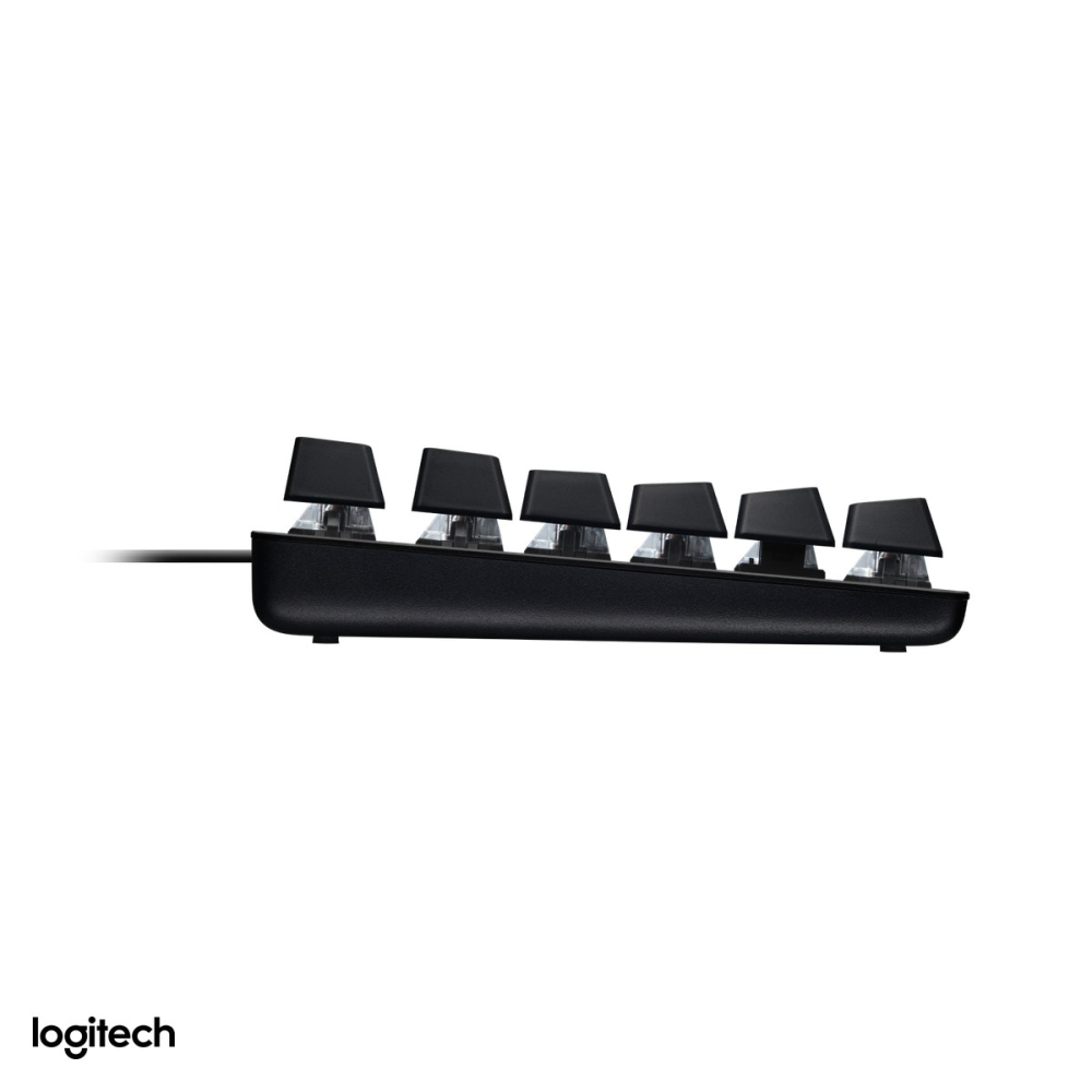 Tastatura mecanica de gaming Logitech G413 SE, cu fir USB, switch-uri tactile, retroiluminare alba, keycaps PBT, carcasa din aluminiu, layout US International, negru, 920-010437 [5]