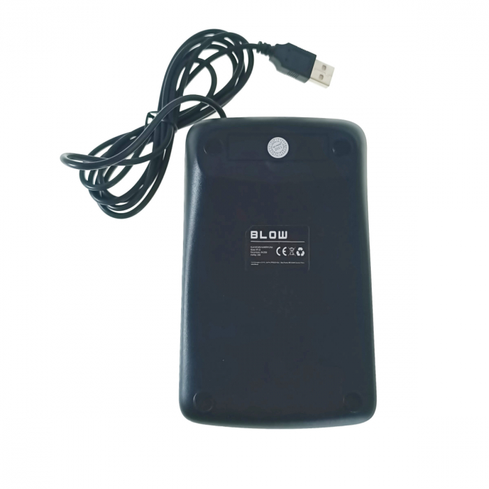 Tastatura numerica USB, BLOW KP-23 10727, 23 taste, lungime cablu 1.5m, neagra [4]