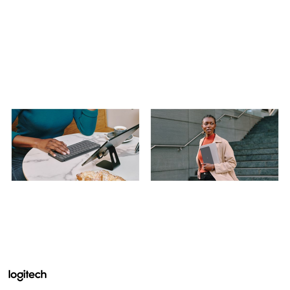 Tastatura portabila Bluetooth Logitech Keys-To-Go 2, ultra-subtire, cu capac integrat, 3 dispozitive, layout US International, grafit, 920-012984 [5]
