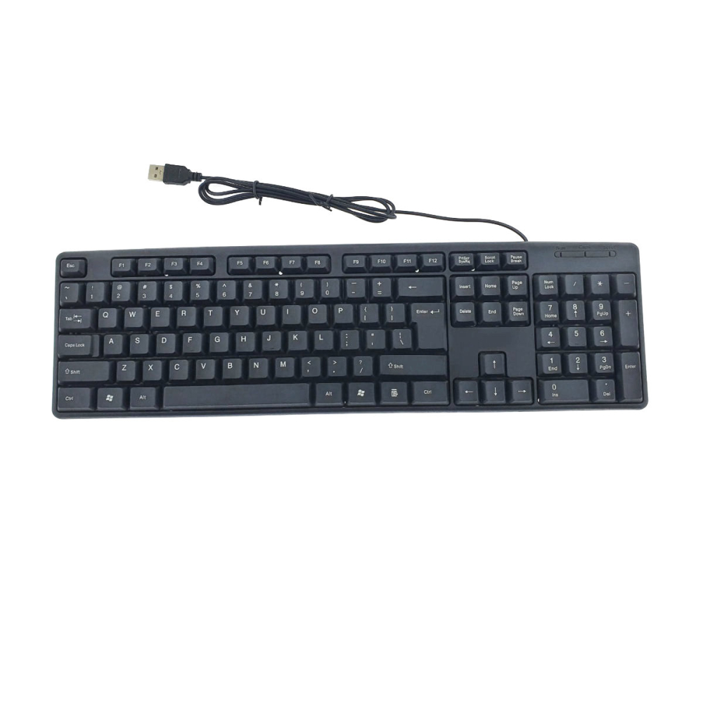 Tastatura USB Office Classic Big Enter, Cablu 120 cm, Neagra, dimensiuni 440 x 128 x 20 mm [1]