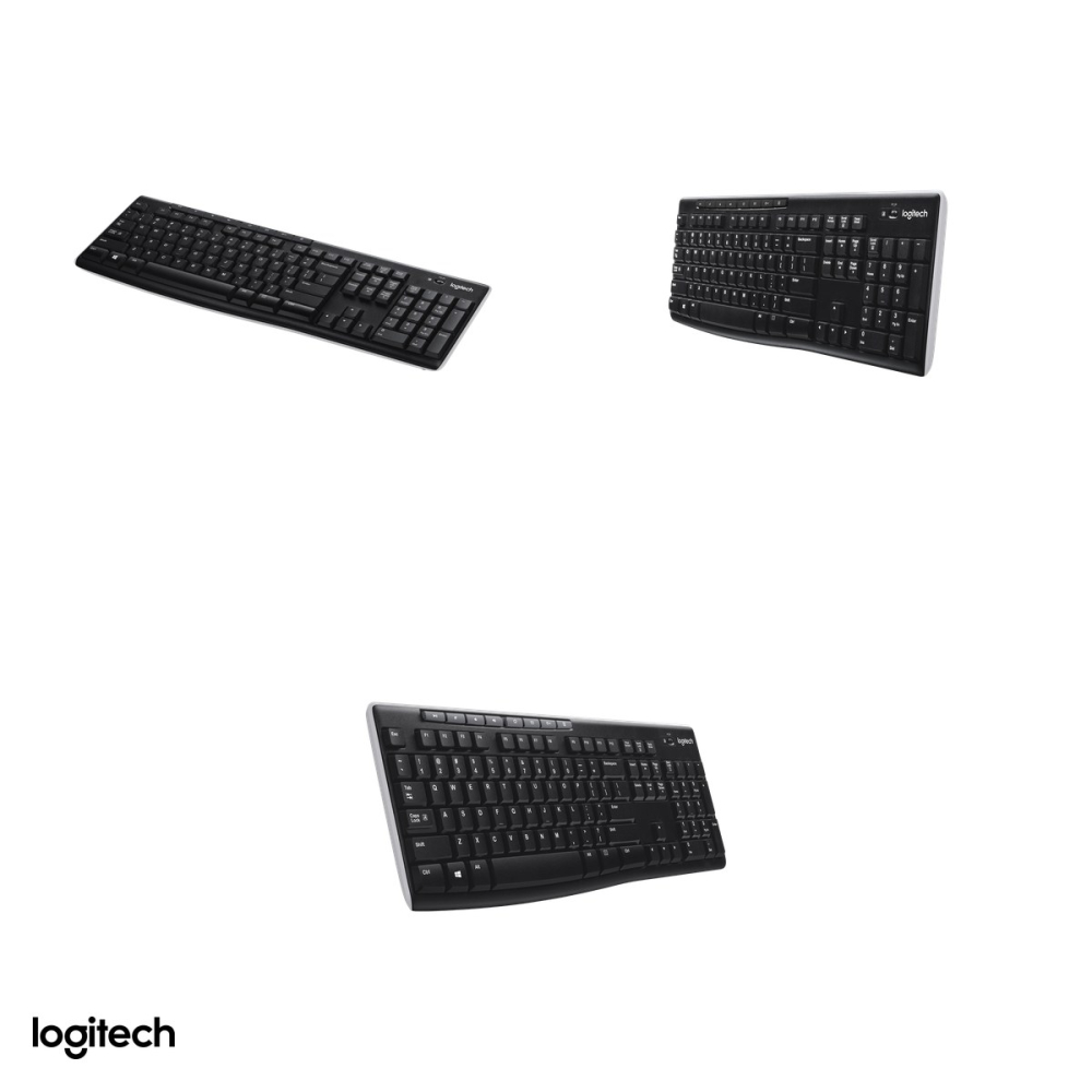 Tastatura wireless Logitech K270, 2.4 GHz cu receptor Unifying, full-size cu bloc numeric, 8 taste rapide, rezistenta la stropire, layout US International, negru, 920-003738 [4]