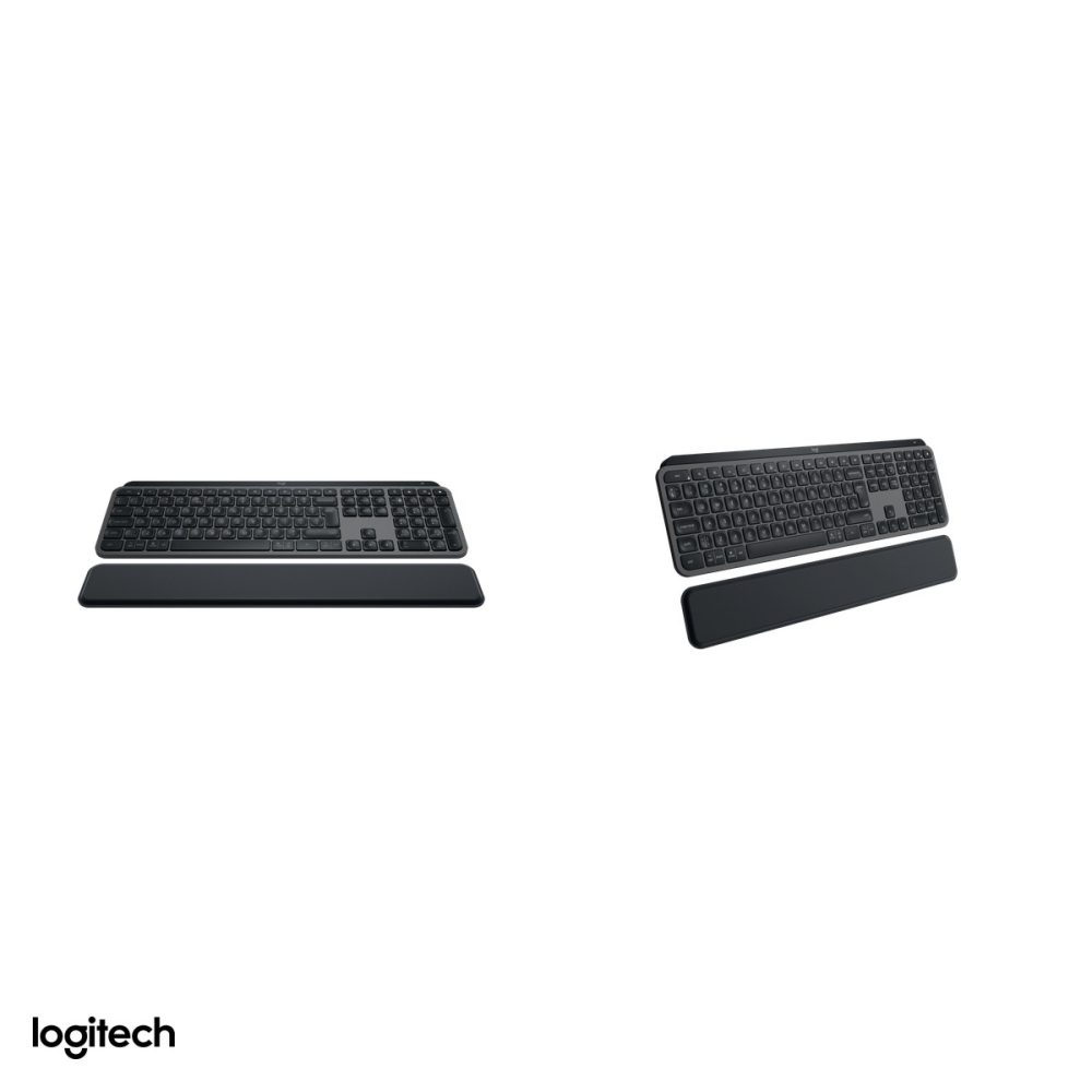Tastatura wireless Logitech MX Keys S cu suport de palme, Logi Bolt si Bluetooth, iluminare inteligenta, acumulator USB-C, layout US International, grafit, 920-011589 [4]