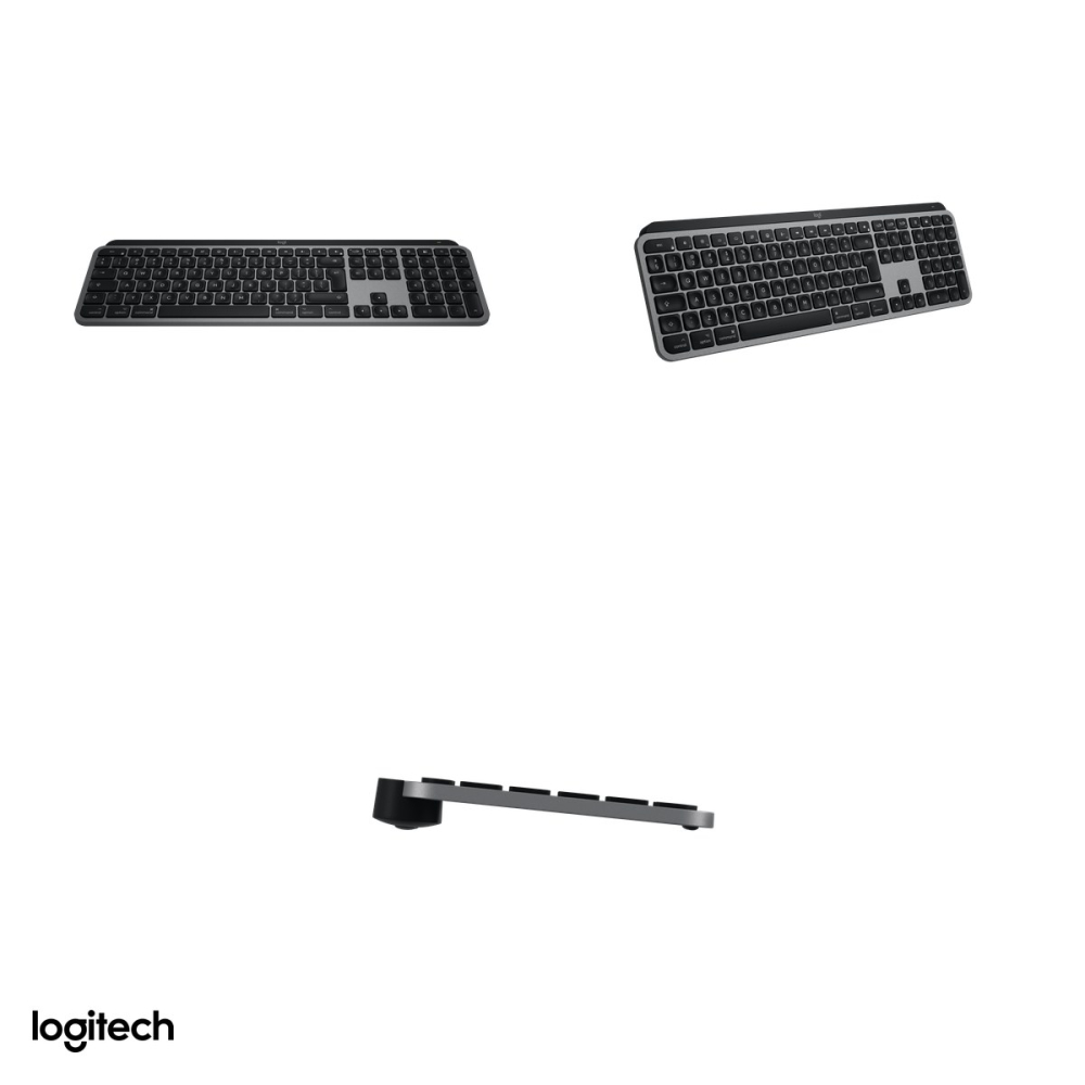 Tastatura wireless Logitech MX Keys S for Mac, Bluetooth, iluminare inteligenta, acumulator USB-C, Easy-Switch 3 dispozitive, layout US International pentru Mac, Space Gray, 920-011637 [4]