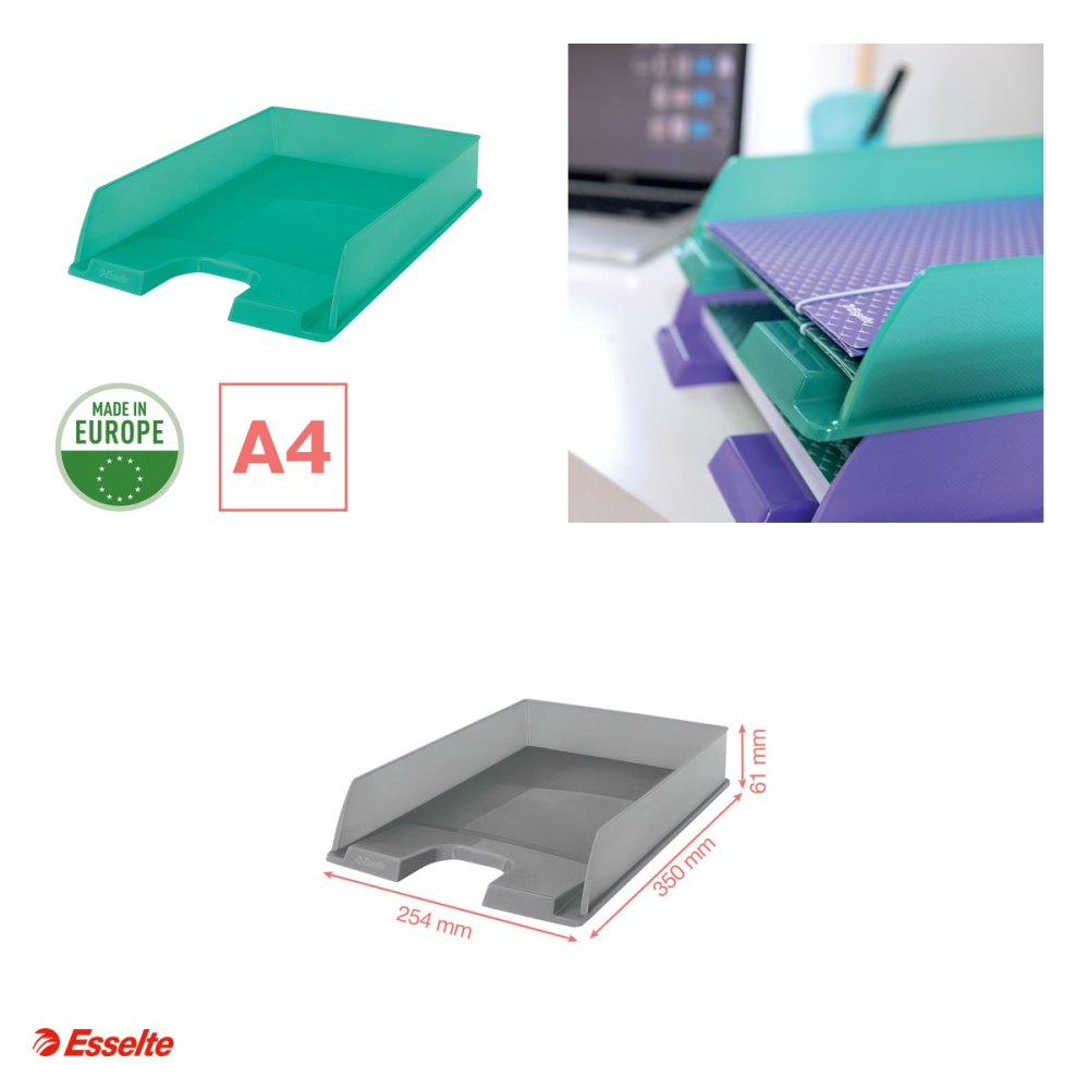 Tavita documente Esselte Colour'Breeze, PS, A4, pentru arhivare, verde [4]