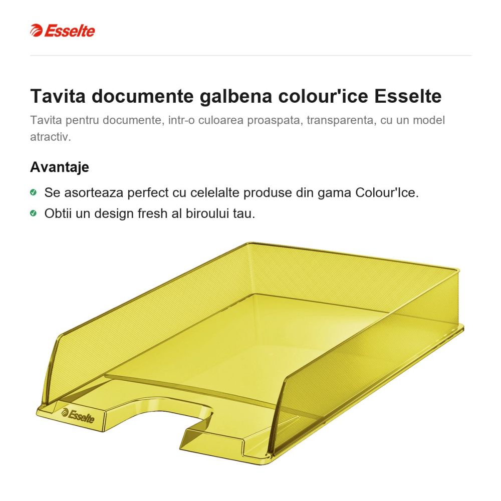 Tavita documente galbena colour'ice Esselte [2]