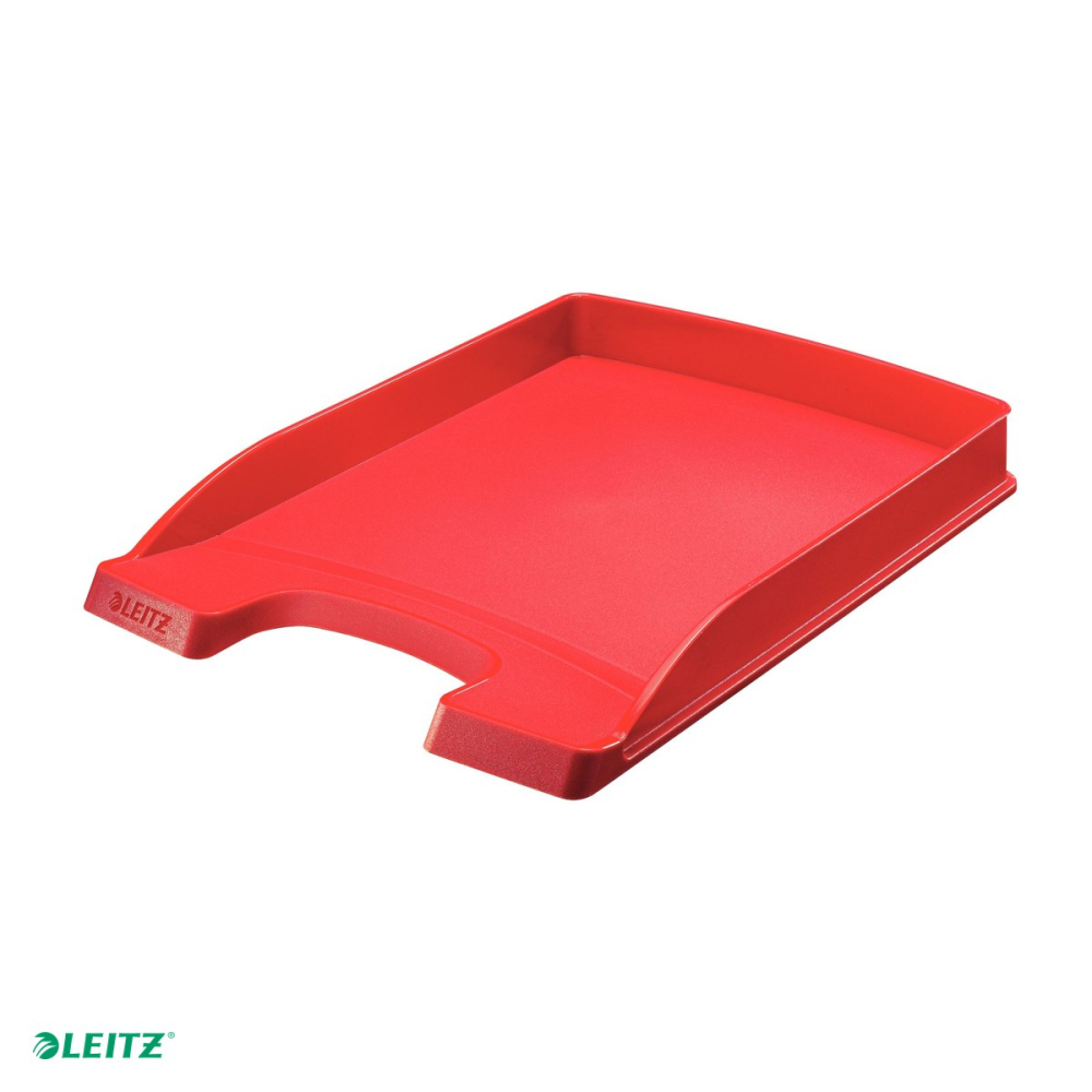 Tavita documente Leitz Plus Slim, PS, A4, capacitate de stocare redusa, ideala pentru uz zilnic, rosu [4]
