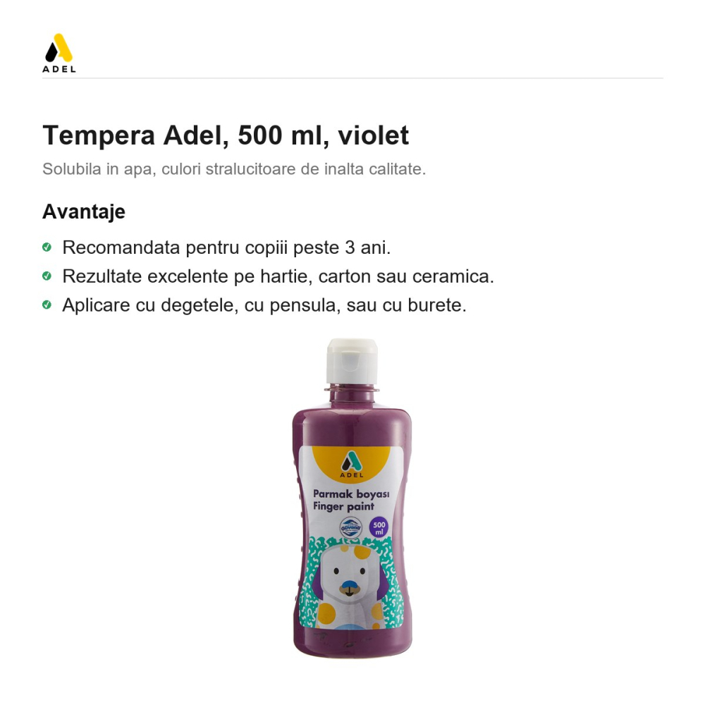 Tempera Adel, 500 ml, violet [2]