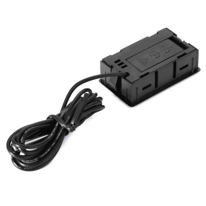 Termometru digital cu sonda senzor si cablu 100 cm, cu afisare LCD, 2 x baterii LR44, -50°C pana la 100°C, 50-300, negru [2]