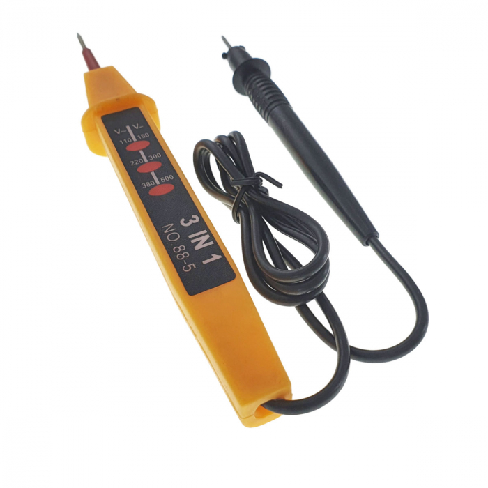 Tester 3 in 1 , de verificare pentru tensiune electrica AC si DC , 110V - 380V , lungime cablu 75 cm [1]
