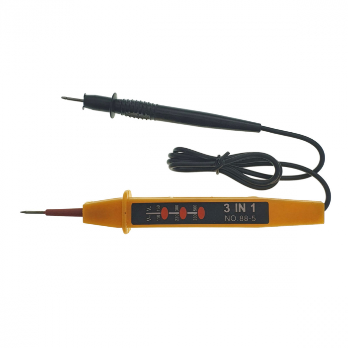 Tester 3 in 1 , de verificare pentru tensiune electrica AC si DC , 110V - 380V , lungime cablu 75 cm [3]