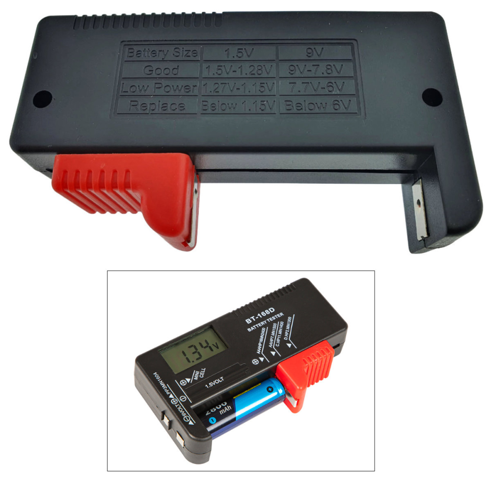 Tester electronic pentru baterii si acumulatori AA, AAA, C, D, 9V si butoni, Afisaj digital LCD, compatibil cu baterii alcaline, reincarcabile Ni-MH/Ni-Cd si baterii buton 1.5V,  portabil [4]