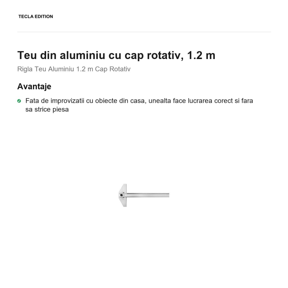 Teu din aluminiu cu cap rotativ, 1.2 m [2]