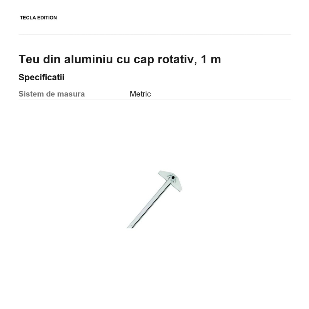 Teu din aluminiu cu cap rotativ, 1 m [3]