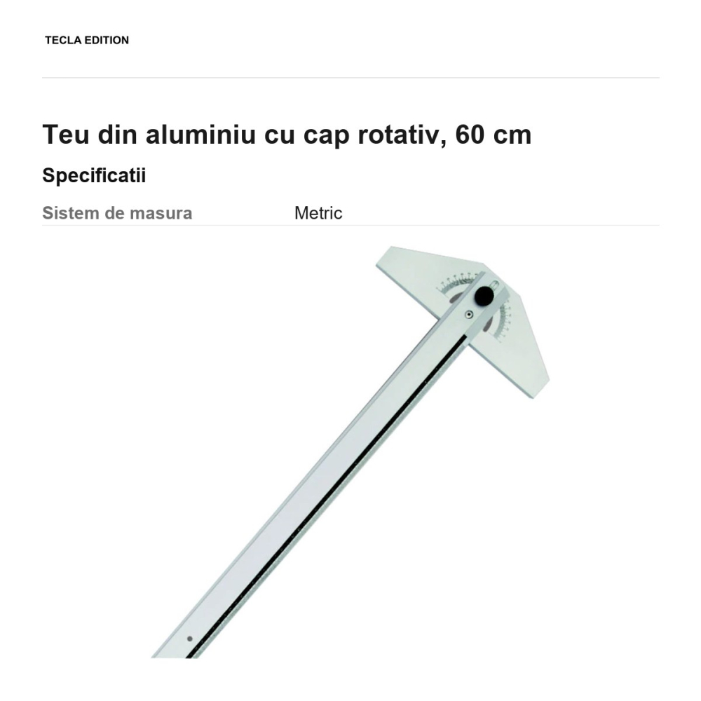 Teu din aluminiu cu cap rotativ, 60 cm [3]