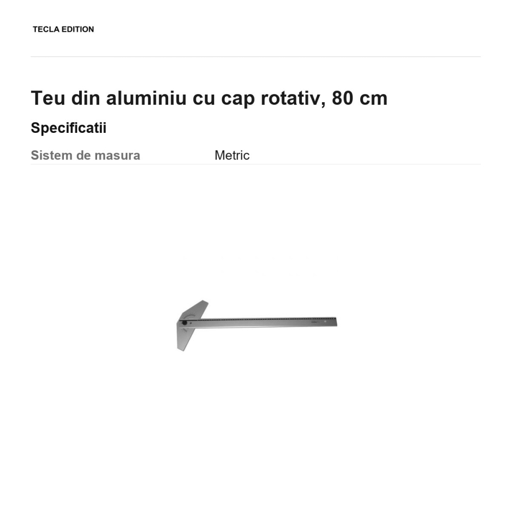 Teu din aluminiu cu cap rotativ, 80 cm [3]