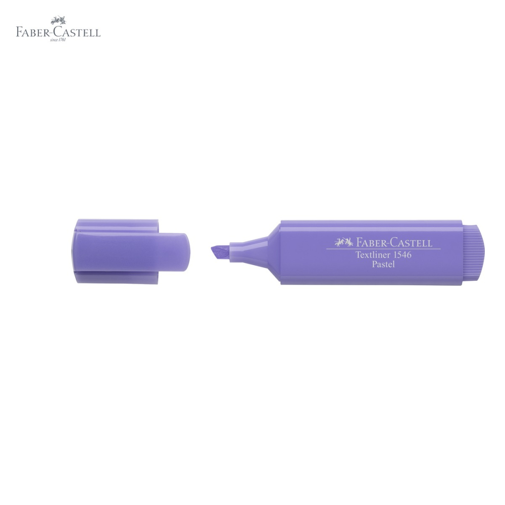 Textmarker pastel lila Faber-Castell 1546, varf tesit 3 grosimi, cerneala pe baza de apa [5]