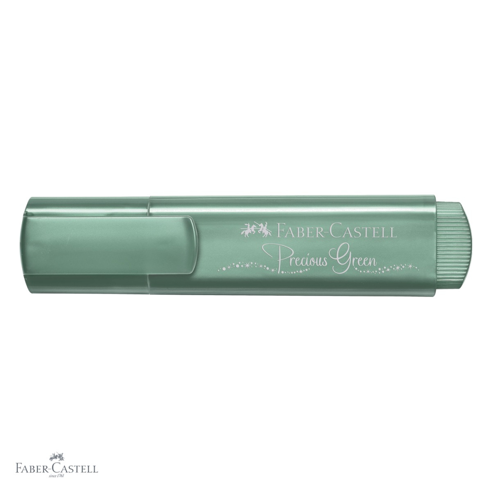 Textmarker verde metalizat Faber-Castell 1546, cerneala pe baza de apa, pentru accente stralucitoare pe hartie [4]