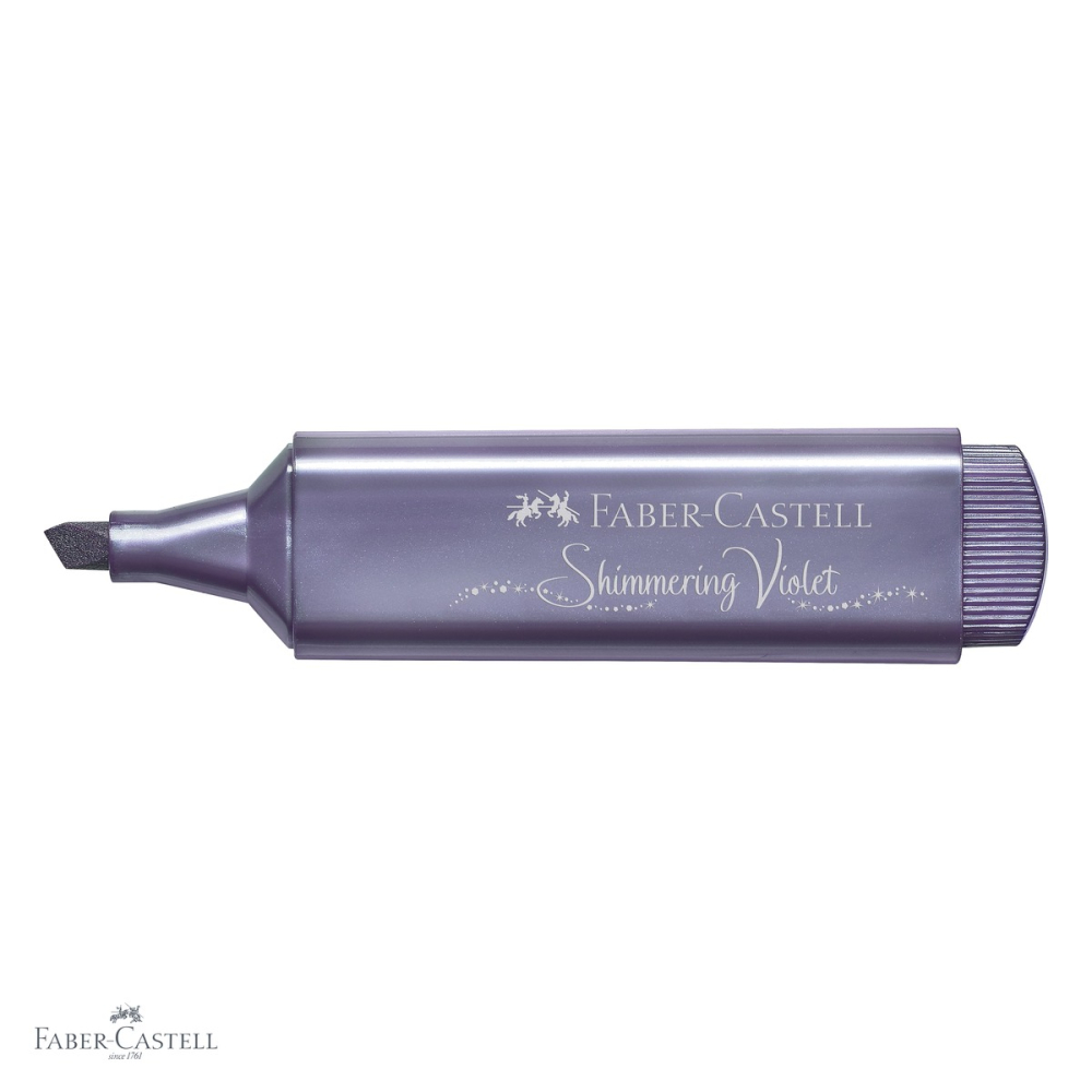 Textmarker violet metalizat Faber-Castell 1546, cerneala pe baza de apa, pentru accente stralucitoare pe hartie [4]