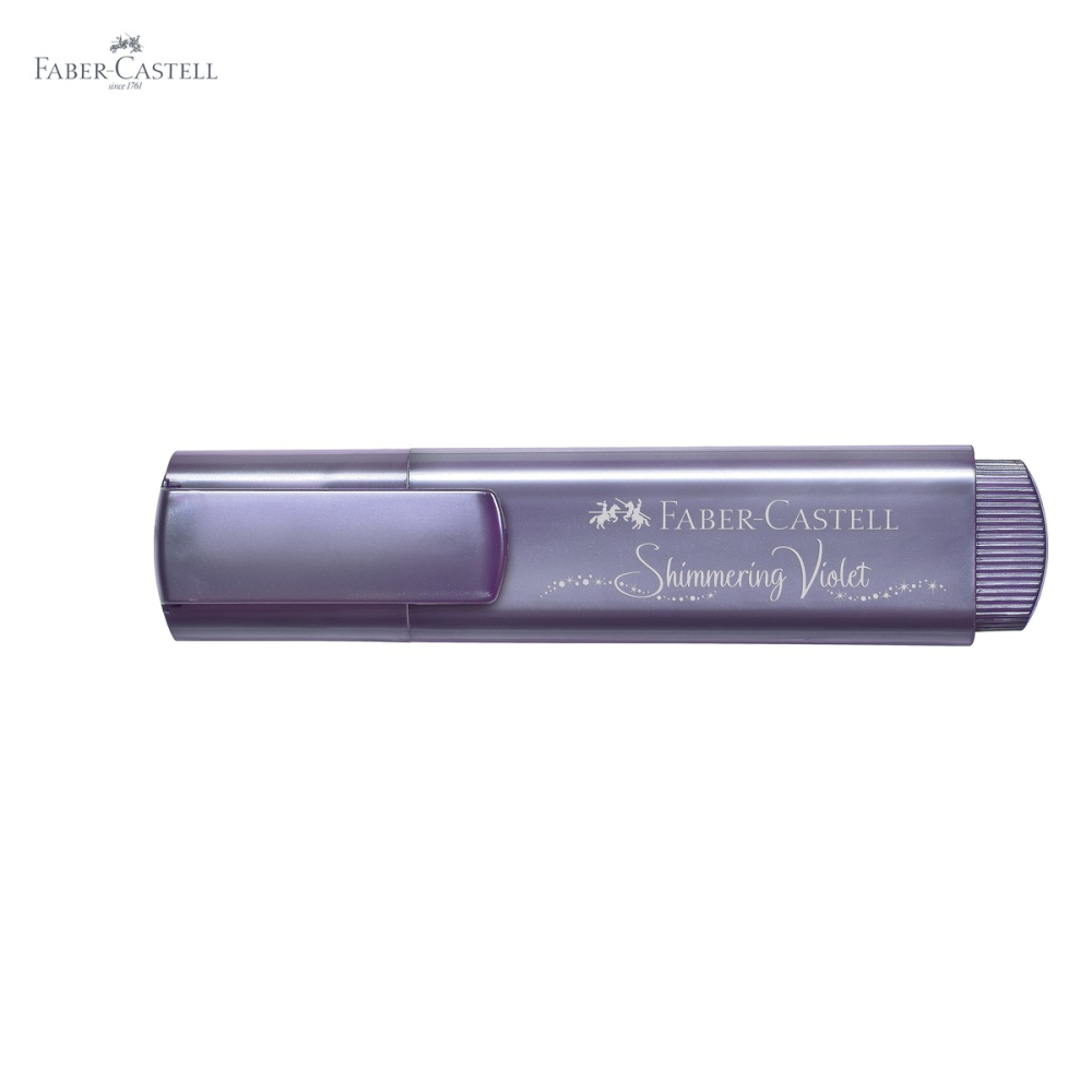 Textmarker violet metalizat Faber-Castell 1546, cerneala pe baza de apa, pentru accente stralucitoare pe hartie [5]