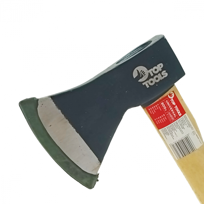 Topor 800g cu lama de 120mm si maner de lemn cu lungime de 340 mm, TOP-10461 [2]
