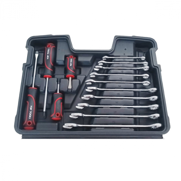 Set chei si accesorii, Top Tools, 73 bucati, 1/4'', 3/8'' [5]