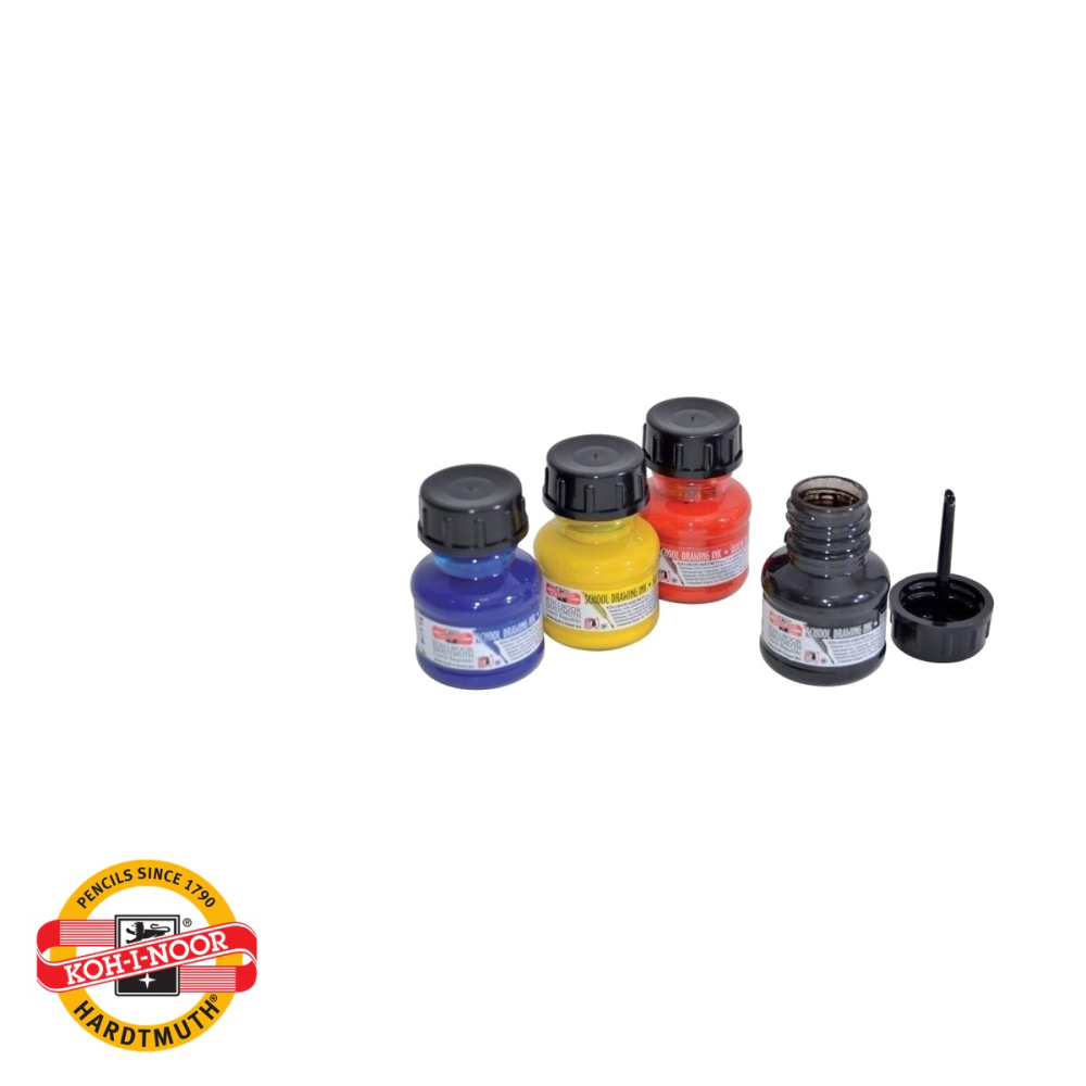 Tus desen maro Koh-I-Noor, cerneala indiana pe baza de apa, 20g, pentru grafica si desen tehnic [5]