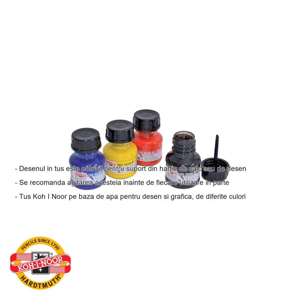 Tus desen verde Koh-I-Noor, pe baza de apa, 20g, pentru desen tehnic si grafica [2]