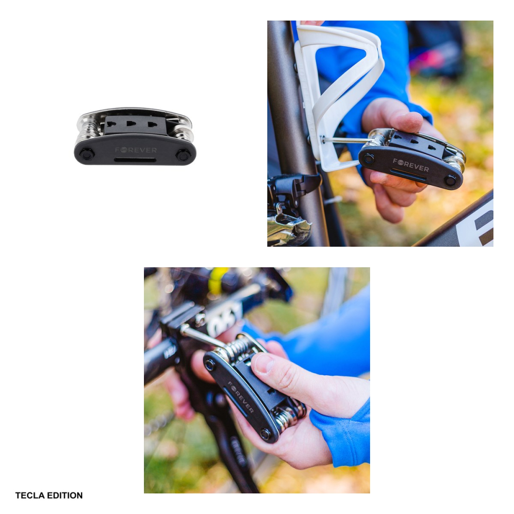 Unealta multifunctionala pentru bicicleta, 16 functii, otel, Forever MT-16, neagra [4]