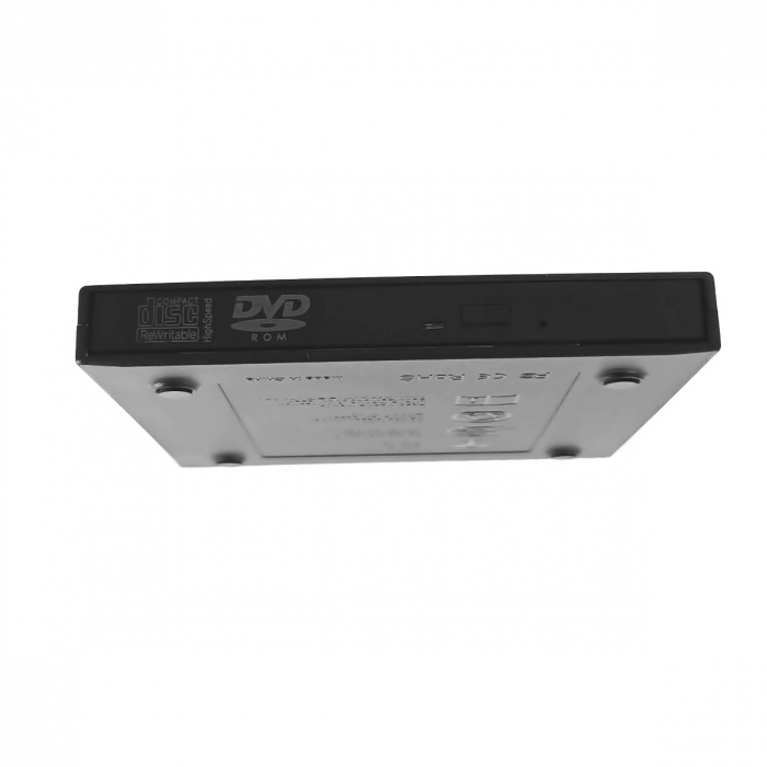 Unitate CD DVD externa portabila, conectare USB, 140 x 136 x 18 mm, neagra [2]