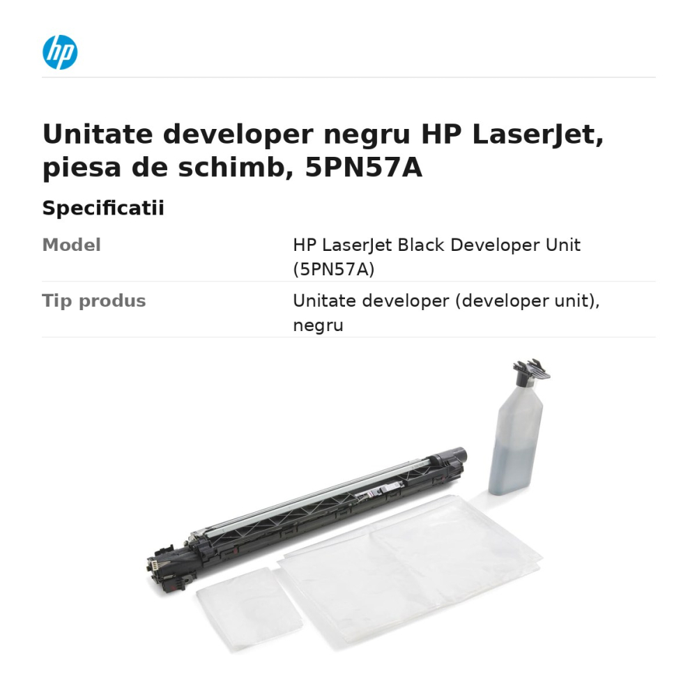 Unitate developer negru HP LaserJet, piesa de schimb, 5PN57A [3]