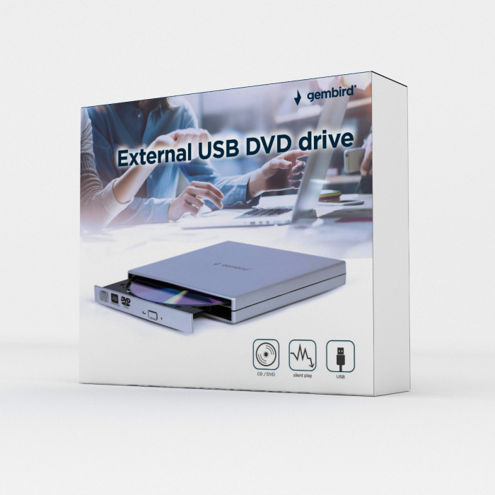 Unitate optica, Gembird, USB, Argintiu [5]