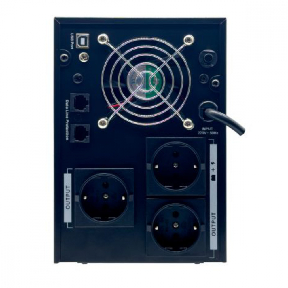 UPS Line Interactive 2200VA 1250W LCD 3 Iesiri Schuko Management USB AVR Autonomie Extinsa pentru Servere & Sisteme Securitate TED Electric TED004666 [4]