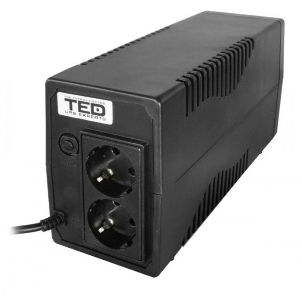 UPS Line Interactive 700VA 400W • 2xSchuko • Komplet6 Protectie • LED Display • Baterie Inclusa • TED Electric TED003966 [3]