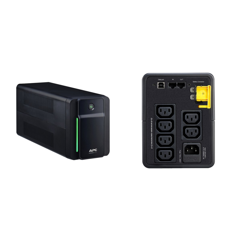 UPS line interactive APC Back-UPS 950VA, 520 W, AVR, 6 prize IEC C13, port USB, tower, negru, BX950MI [4]