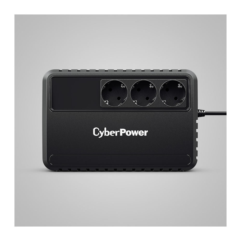 UPS line interactive CyberPower BU650EG, 650 VA / 360 W, AVR, 3 prize Schuko, GreenPower UPS, desktop cu montare pe perete, negru [4]