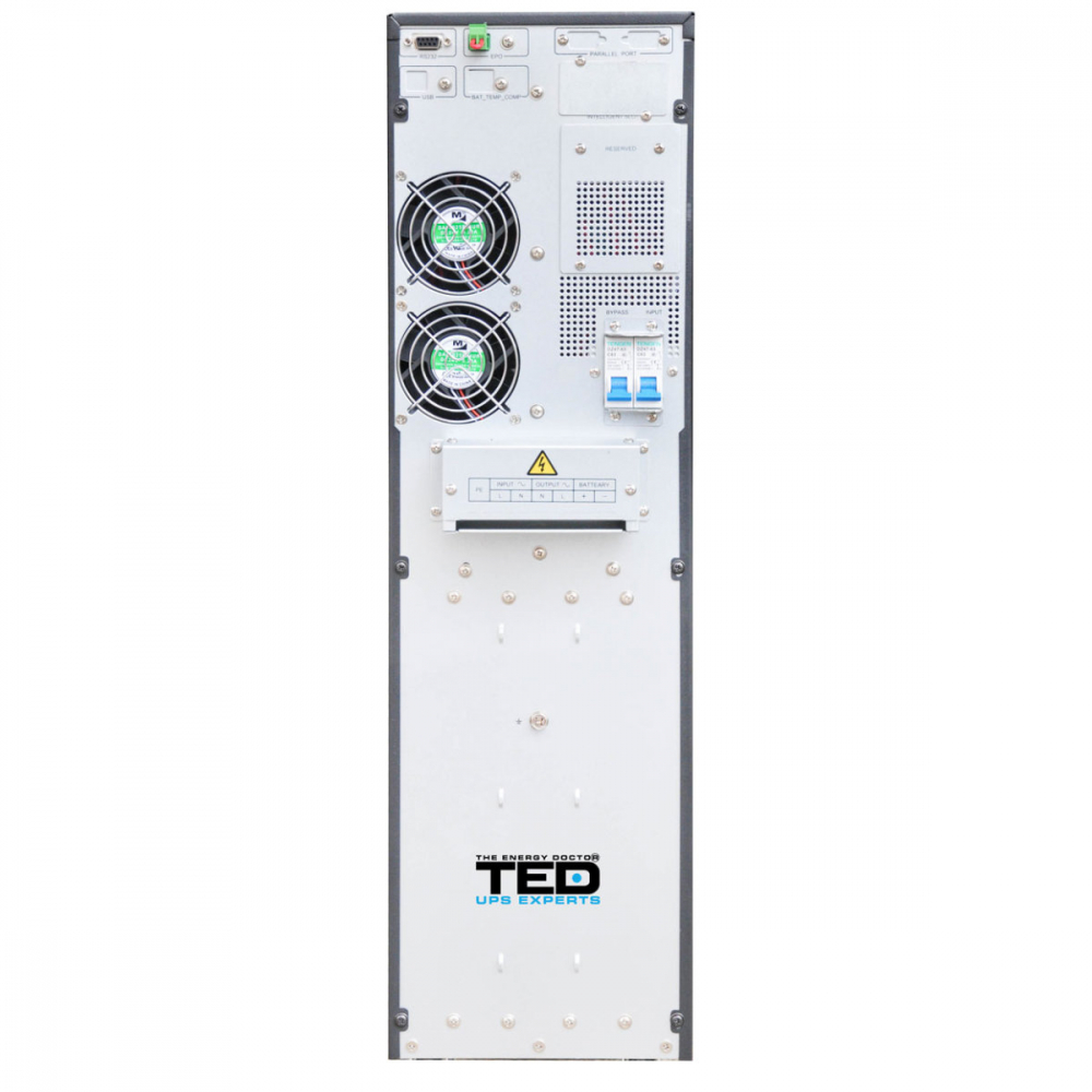 UPS Online 10kVA 10kW Dubla Conversie Sinus Pur Terminal Block Management Remote Integrare SCADA pentru Centre Date & Industrial TED Electric TED004017 [2]