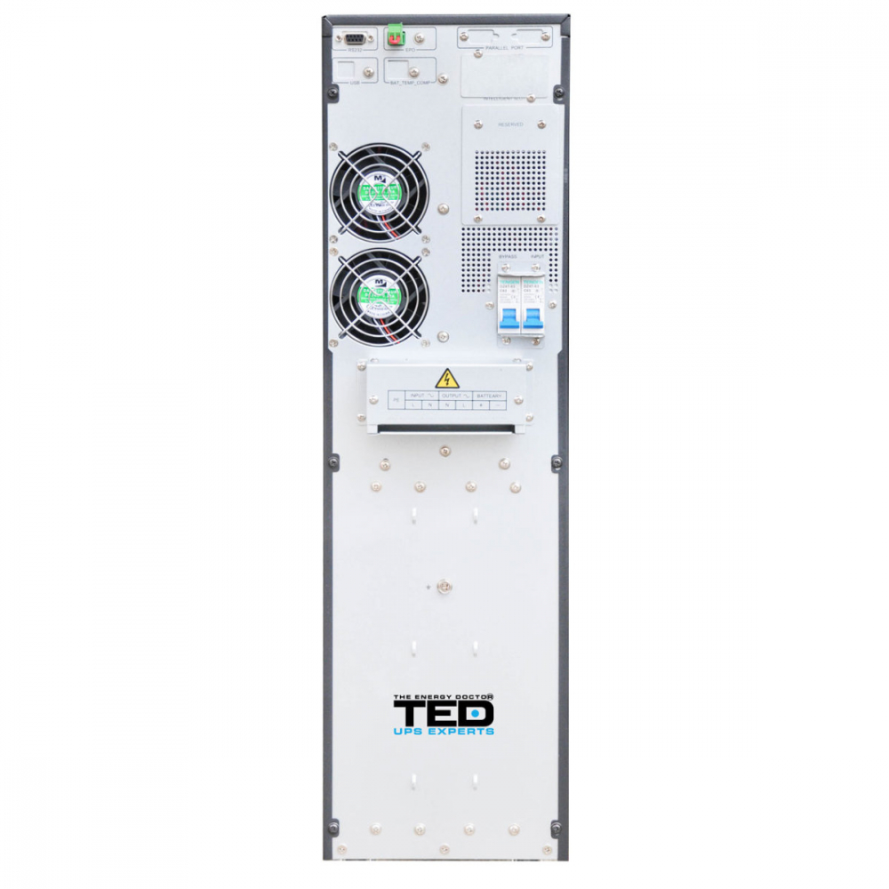 UPS Online 6kVA 6kW Dubla Conversie Sinus Pur Terminal Block Management Remote Integrare SCADA pentru Centre Date & Industrial TED Electric TED004000 [3]