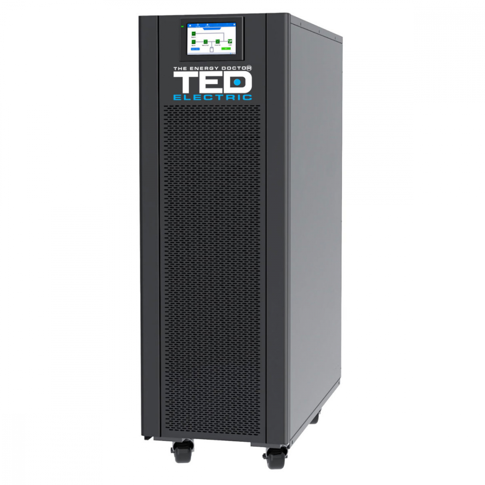 UPS Online Trifazat 20kVA 20kW Dubla Conversie Sinus Pur Terminal Block Management Remote Integrare SCADA/BMS pentru Centre Date & Industrial TED Electric TED004253 [1]