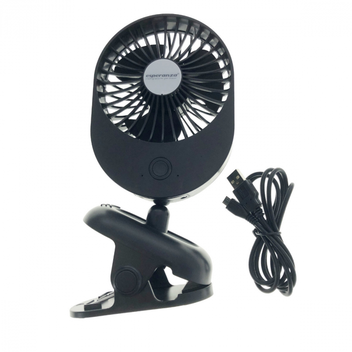 Ventilator, Esperanza, USB, Negru [3]