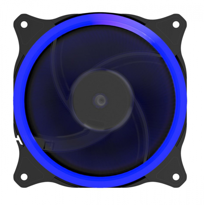 Ventilator PC, Gembird Huracan 200B, 120 x 120 x 25 mm, 16 Led albastre, 3p + 4p, 1100 rpm, 12V [1]