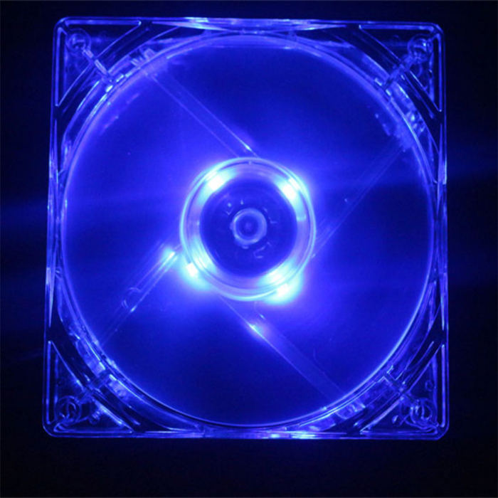 Ventilator PC, LHR Super fan, iluminare LED albastra, 80 x 80 x 25 mm , 3000RPM, 12v, 0.20A [1]