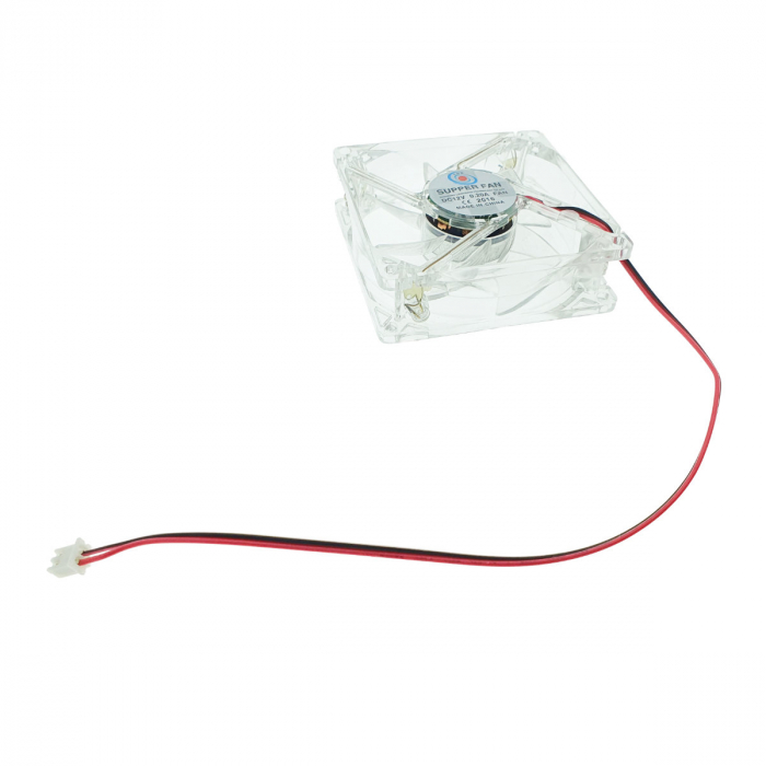 Ventilator PC, LHR Super fan, iluminare LED albastra, 80 x 80 x 25 mm , 3000RPM, 12v, 0.20A [5]