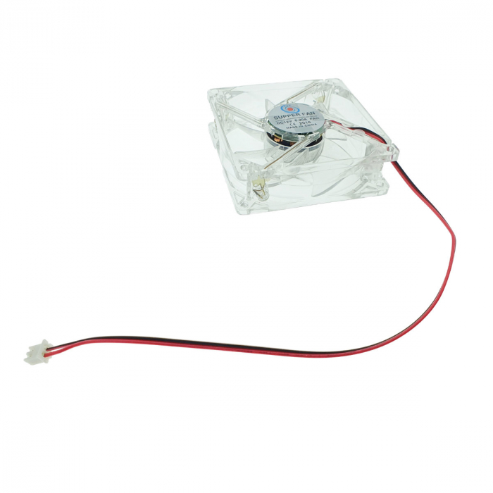 Ventilator PC, LHR Super fan, iluminare LED rosie, 80 x 80 x 25 mm, 3000RPM, 12v, 0.20A [3]