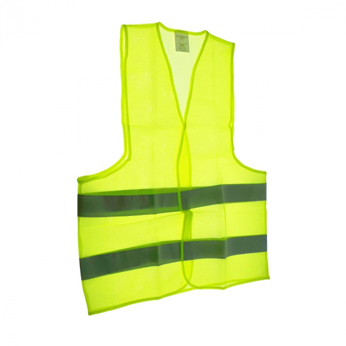 Vesta de semnalizare cu banda reflectorizanta, marime universala, verde [2]