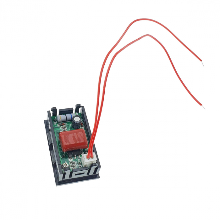 Voltmetru cu afisaj digital, AC 30 - 500V, cu 2 fire si conector, negru [3]