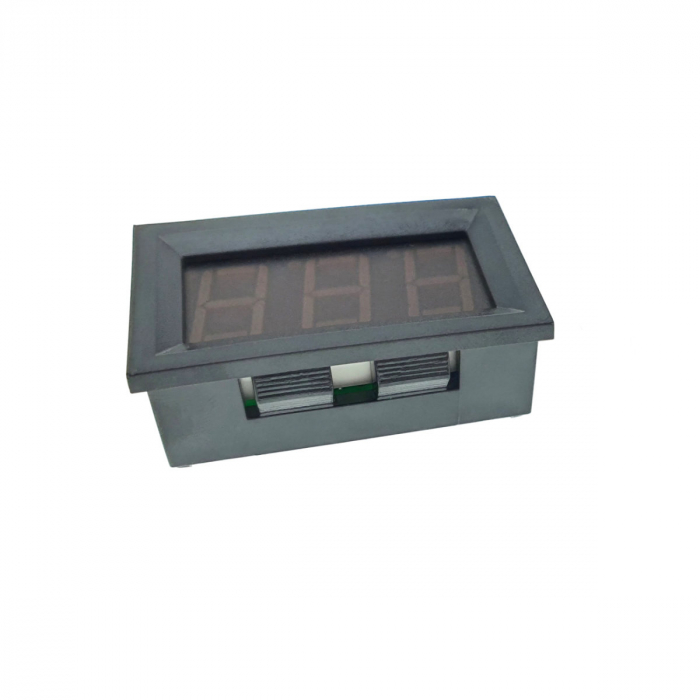 Voltmetru cu afisaj digital, AC 30 - 500V, cu 2 fire si conector, negru [5]