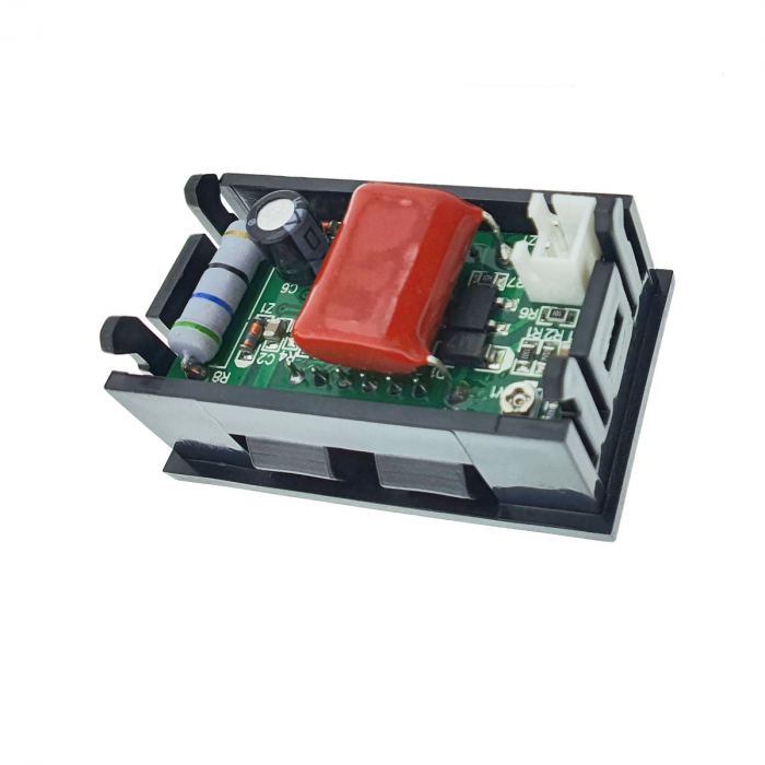 Voltmetru cu afisaj digital, AC 30 - 500V, cu 2 fire si conector, negru [4]